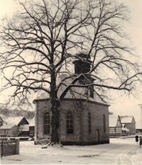Kirche R&uuml;ckseite 1956