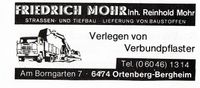 Bauunternehmen Mohr Anzeige